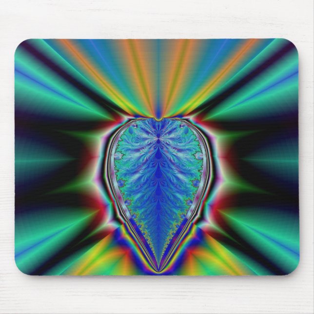 Fractal Heart Mouse Pad (Front)