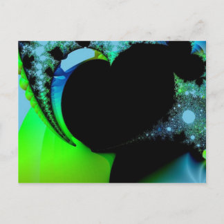 Fractal Heart Postcard