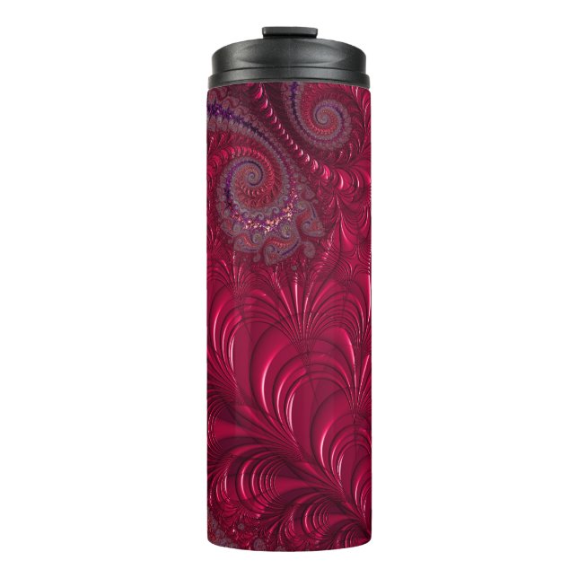 Fractal Heart Thermal Tumbler (Front)