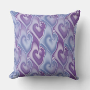 Fractal Hearts seamless pattern + your ideas Outdoor Cushion