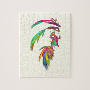 Fractal - Indian Chief Jigsaw Puzzle