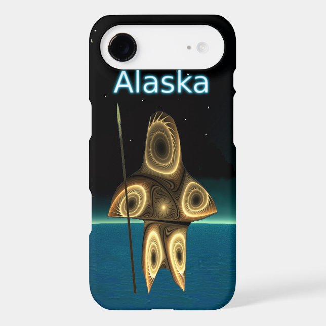 Fractal Inuit Hunter - Alaska Case-Mate iPhone Case (Back)