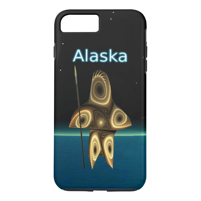 Fractal Inuit Hunter - Alaska Case-Mate iPhone Case (Back)