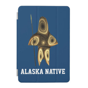 Fractal Inuit Hunter- Alaska Native iPad Mini Cover