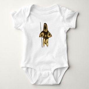 Fractal Inuit Hunter Baby Bodysuit