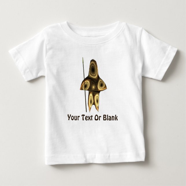Fractal Inuit Hunter Baby T-Shirt (Front)