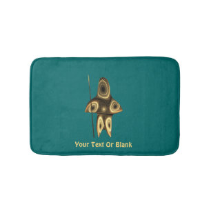 Fractal Inuit Hunter Bath Mat