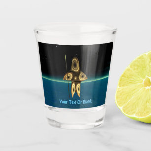 Fractal Inuit Hunter Shot Glass