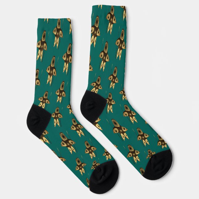 Fractal Inuit Hunter Socks (Right)
