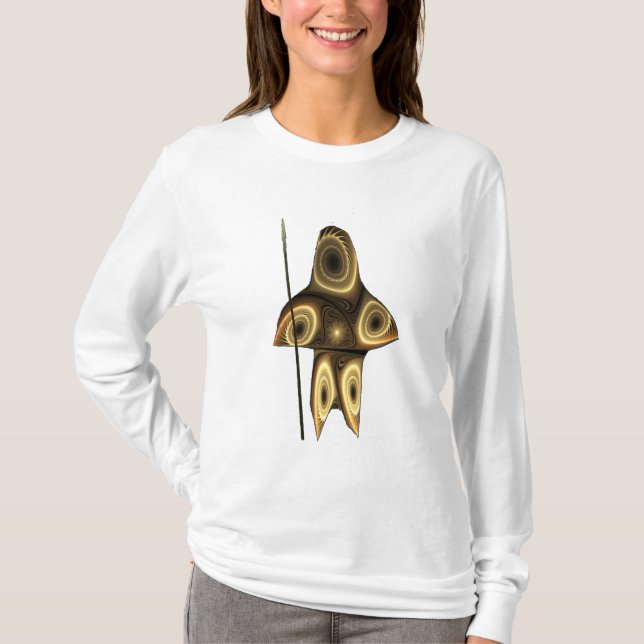 Fractal Inuit Hunter T-Shirt (Front)