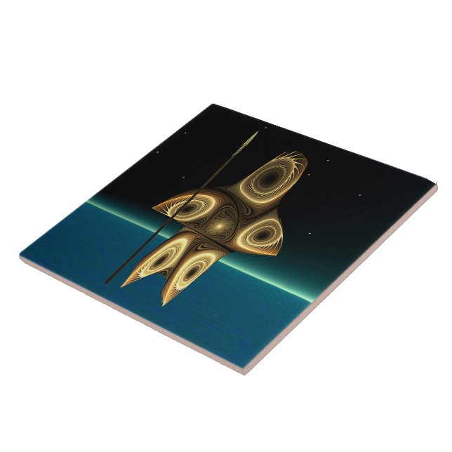 Fractal Inuit Hunter Tile (Side)