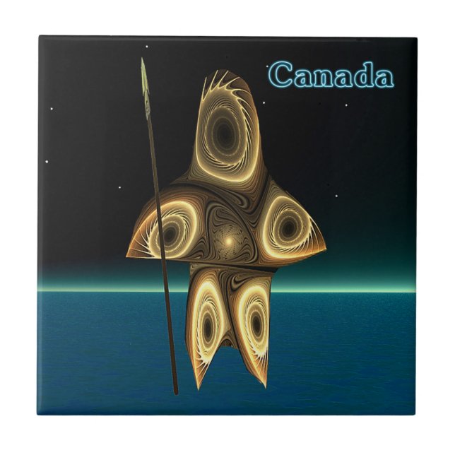 Fractal Inuit Hunter Tile (Front)