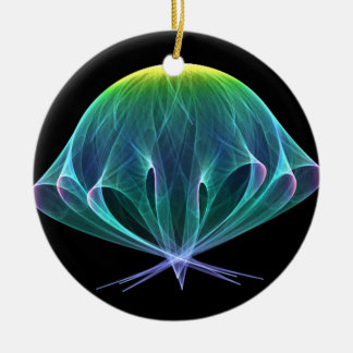 Fractal Jellyfish Ceramic Tree Decoration