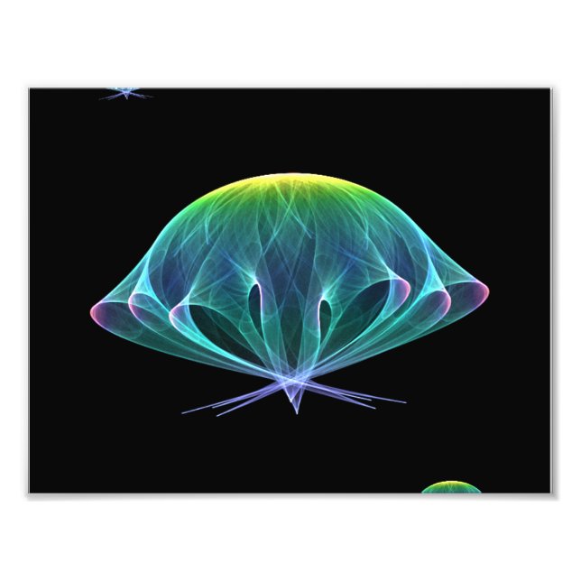Fractal Jellyfish Photo Print (Front)