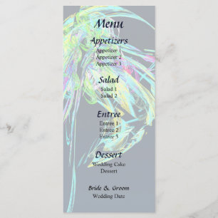 Fractal - Jellyfish Wedding Menu