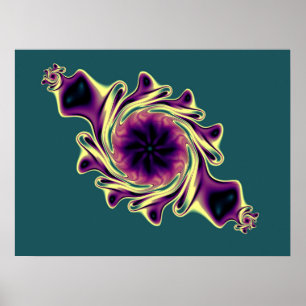 Fractal Jewel Trinket Poster