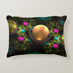 Fractal Julian Pearl Jewellery Background - Fracta Decorative Cushion