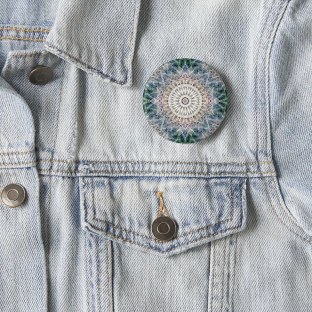 Fractal Kaleidoscope 6 Cm Round Badge (In Situ)