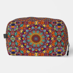Fractal Kaleidoscope Mandala Art Design-44444 Dopp Kit