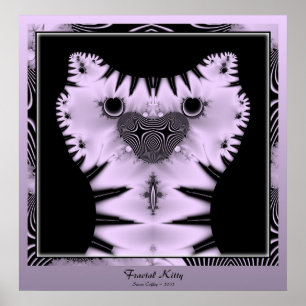 Fractal Kitty Poster
