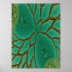 Fractal Leaves and Branches Poster