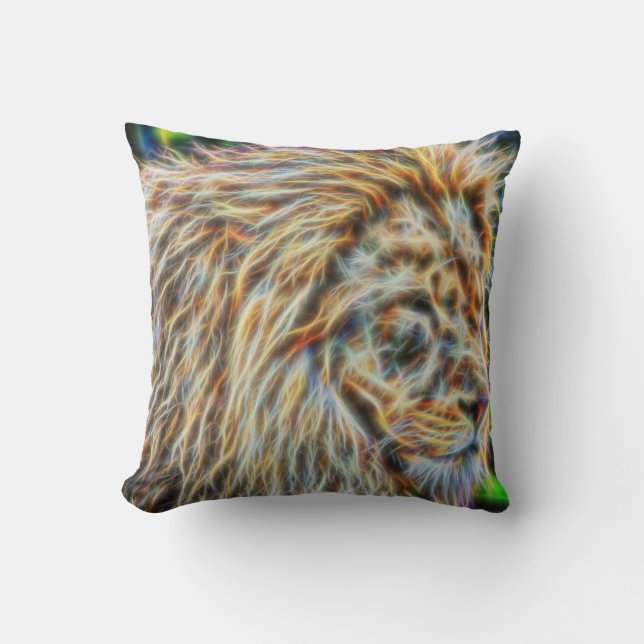 Fractal Lion Cushion (Front)