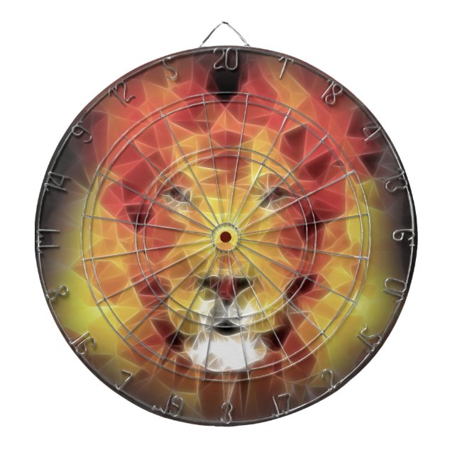 Fractal lion dartboard (Front)