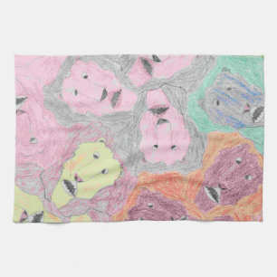 Fractal Lions towel