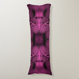 fractal magenta pattern geometry body cushion