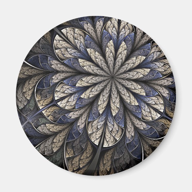 Fractal Magnet: Winter Magnet (Front)