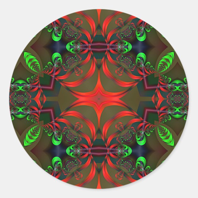 Fractal Mandala 1 - Sticker (Front)