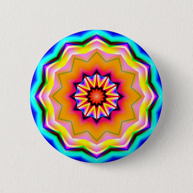Fractal Mandala - 20 6 Cm Round Badge (Front)