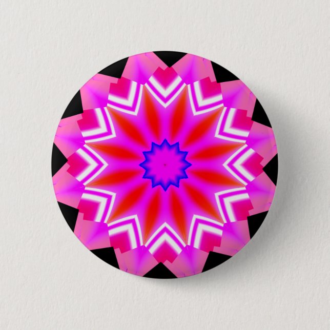 Fractal Mandala - 22 6 Cm Round Badge (Front)