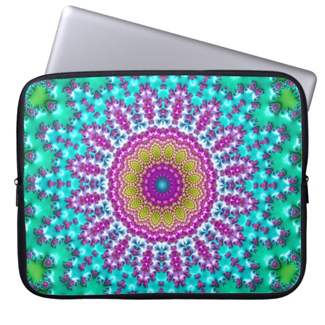 Fractal Mandala 3 Laptop Sleeve (Front)