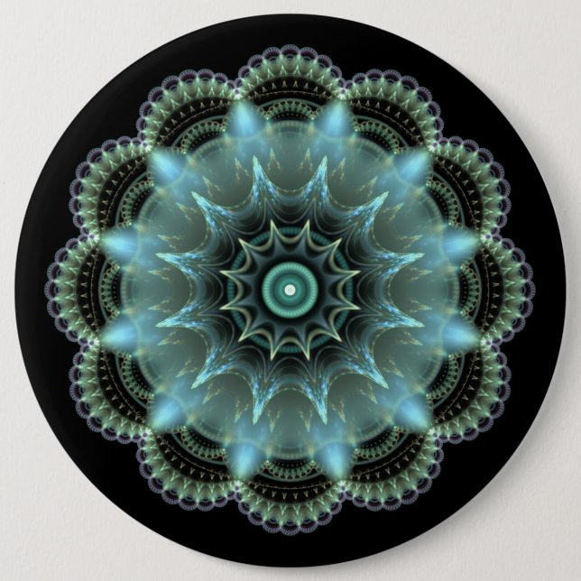 Fractal Mandala 6 Cm Round Badge (Front)