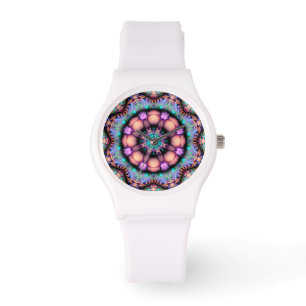Fractal Mandala Floral Psychedelic Watch