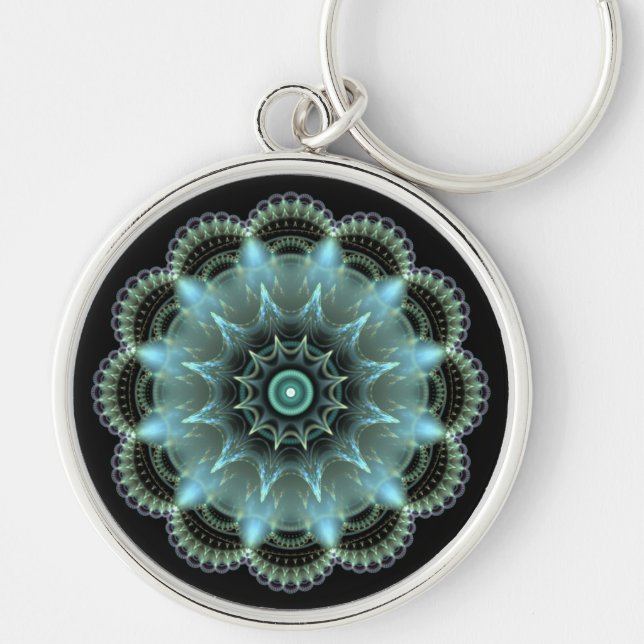 Fractal Mandala Key Ring (Front)