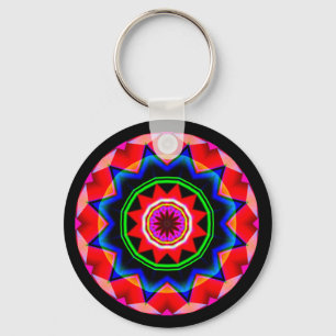 Fractal Mandala Key Ring