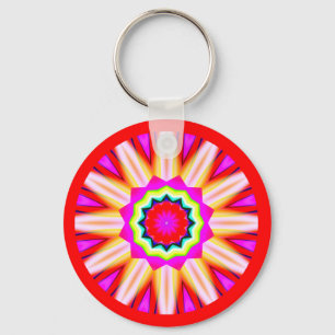 Fractal Mandala Key Ring
