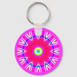 Fractal Mandala Key Ring