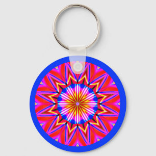 Fractal Mandala Key Ring