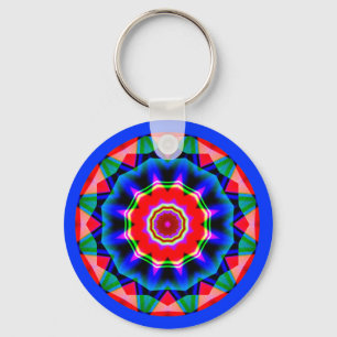 Fractal Mandala Key Ring