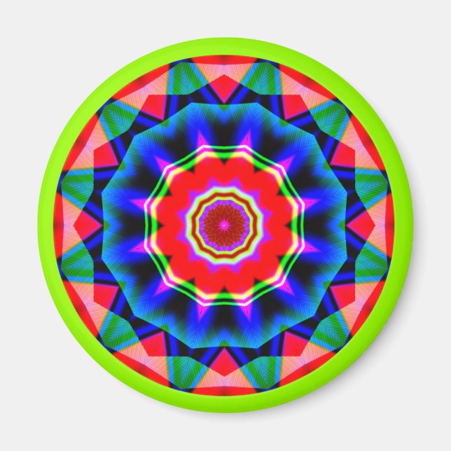 Fractal Mandala Magnet (Front)