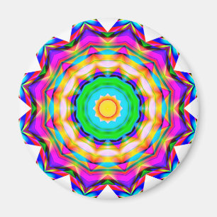 Fractal Mandala Magnet