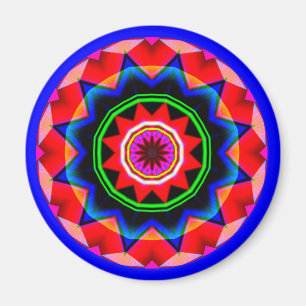 Fractal Mandala Magnet