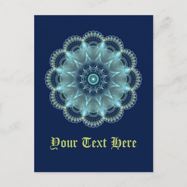 Fractal Mandala Postcard (Front)
