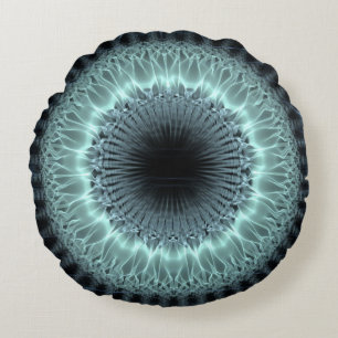 Fractal Mandala Round Cushion