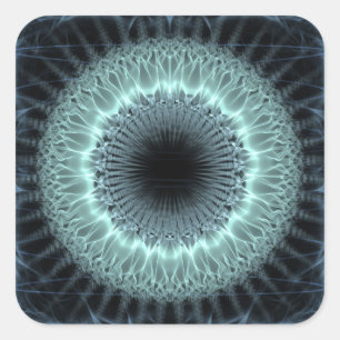 Fractal Mandala Square Sticker