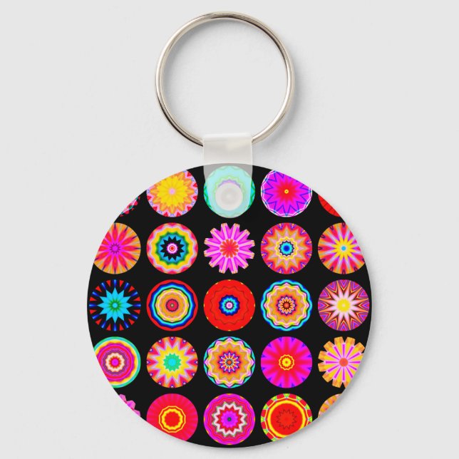Fractal Mandalas Key Ring (Front)