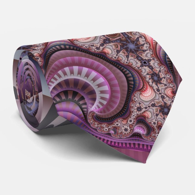 Fractal Mandelbrot New World Tie (Rolled)